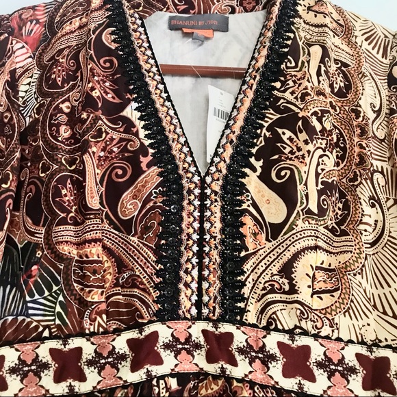 Anthropologie Bhanuni by Jyoti Embroidered Beaded Long Sleeve Maxi Dress NWT 2 - Picture 8 of 16